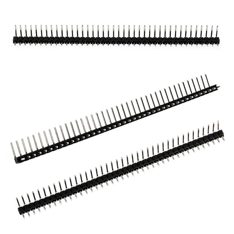Dahszhi 40 Pin Single Row 2.54 mm Male Right Angle Pin Header Connector 50pcs - Image 2